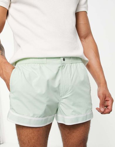 Pantaloncini da bagno molto corti menta - Topman - Modalova