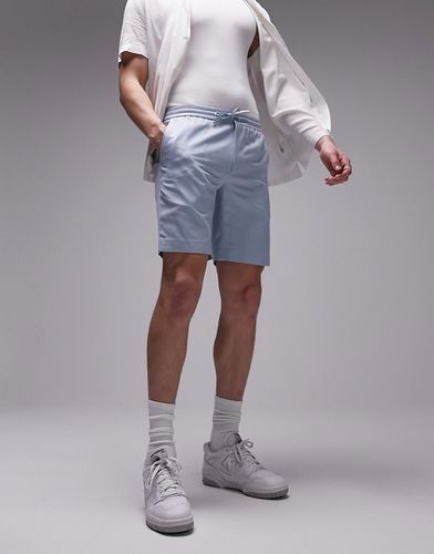 Pantaloncini in lino con elastico in vita - Topman - Modalova