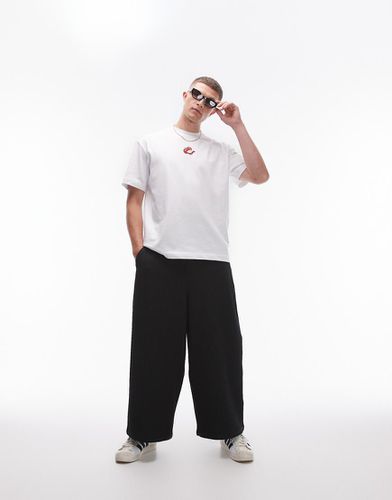 Pantaloni plissé neri a palloncino - Topman - Modalova