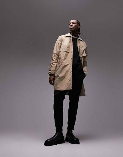 Topman - Trench color pietra-Neutro - Topman - Modalova