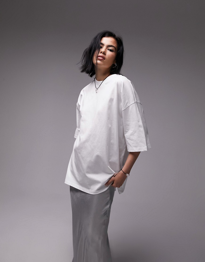 T-shirt oversize bianca - Topshop - Modalova