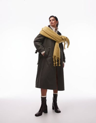 Trench 2 in 1 scuro foderato - Topshop - Modalova