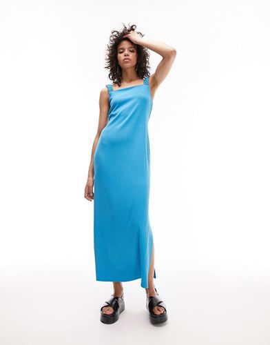 Vestito midi in jersey a coste - Topshop - Modalova