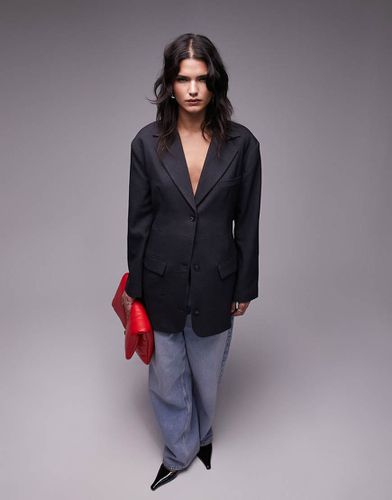 Blazer destrutturato con cut-out sul retro - Topshop - Modalova