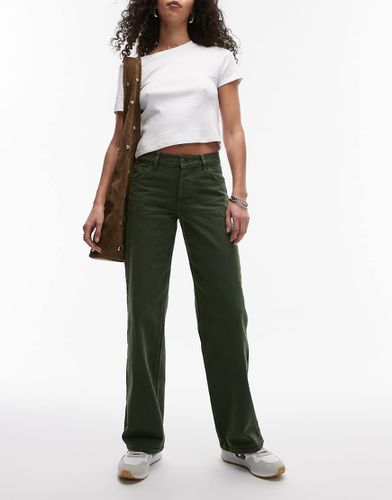 Topshop - Ember - Jeans verde scuro - Topshop - Modalova