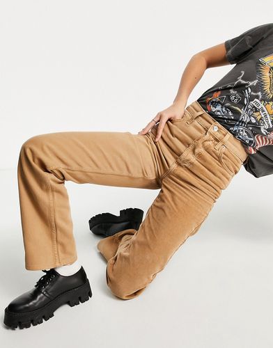 Kort - Jeans in velluto a coste color block in coordinato - Topshop - Modalova