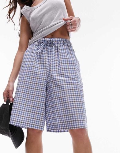 Pantaloncini a quadri lunghezza insolita - Topshop - Modalova