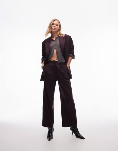 Pantaloni bordeaux in coordinato - Topshop - Modalova