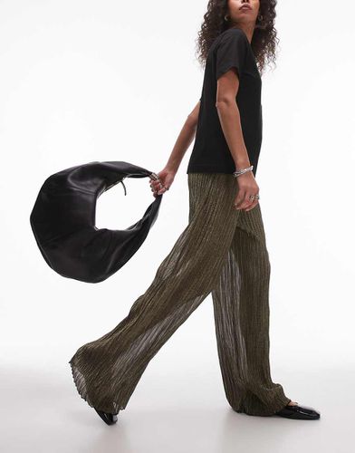 Pantaloni neri e in lurex - Topshop - Modalova