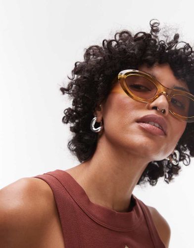 Paros - Lunettes de soleil ovales - Topshop - Modalova