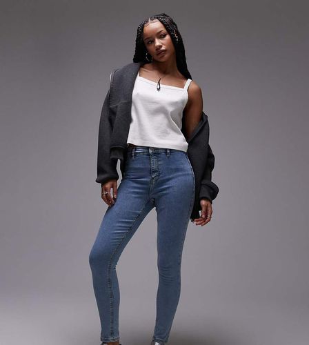 Joni - Jeans candeggiati a vita alta - Topshop Petite - Modalova