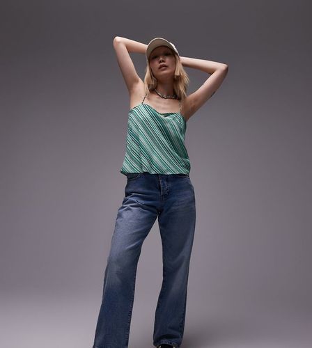 Petite - Jeans a colonna medio a vita medio alta - Topshop - Modalova