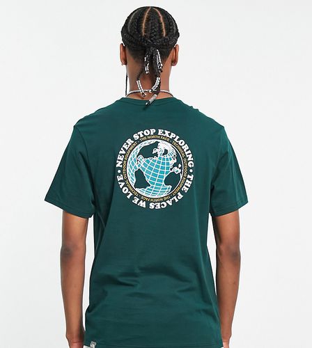 Globe Sketch - T-shirt scuro con stampa sul retro - In esclusiva per ASOS - The North Face - Modalova
