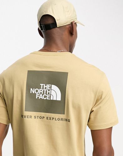 Redbox - T-shirt beige con stampa sul retro - The North Face - Modalova