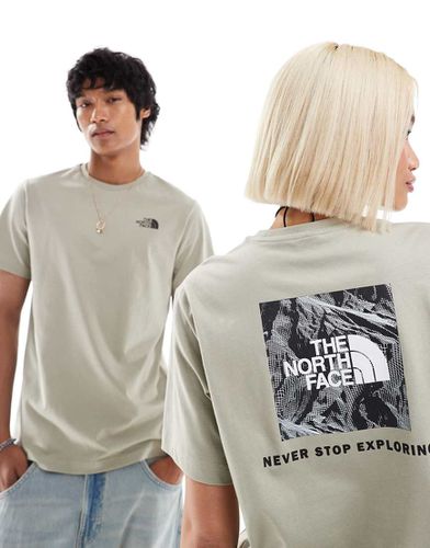 Redbox - T-shirt grigia con stampa sul retro - The North Face - Modalova