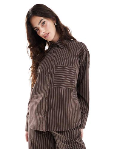 Camicia oversize a righe in coordinato - Threadbare - Modalova