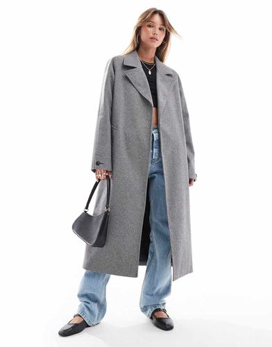 Crombie - Cappotto con motivo a spina di pesce - Threadbare - Modalova