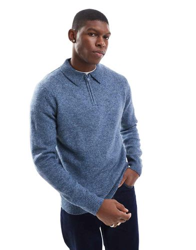 Maglione stile polo con zip - Threadbare - Modalova