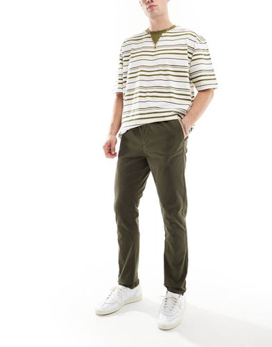 Pantaloni chino slim kaki - Threadbare - Modalova