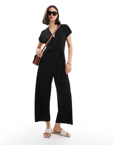 Peony - Tuta jumpsuit avvolgente nera - Threadbare - Modalova