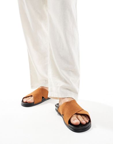 Sandali color cuoio con cinturino incrociato - Truffle Collection - Modalova