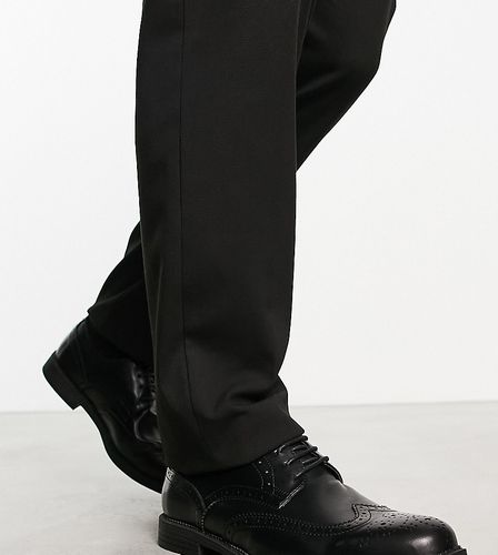 Scarpe brogue stringate eleganti con pianta larga, colore nero - Truffle Collection - Modalova