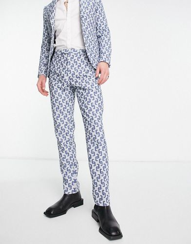 Steroetzle - Pantaloni da abito slim jacquard - Twisted Tailor - Modalova