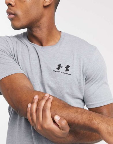 T-shirt scuro con logo - Under Armour - Modalova