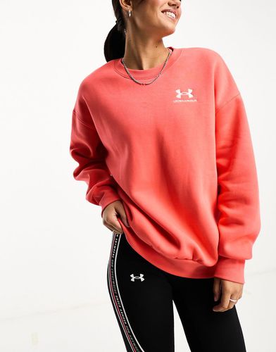 Unstoppable - Felpa in pile rossa oversize - Under Armour - Modalova