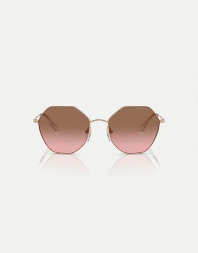 Eyewear - VO4180S - Occhiali da sole irregolari rosa con lenti rosa - Vogue - Modalova