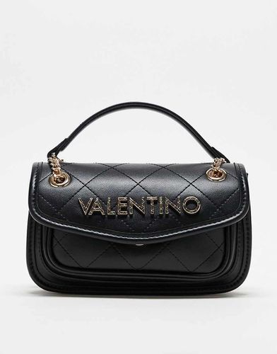 Valentino - Mansion - Borsa a tracolla trapuntata nera con patta e catenina - Valentino Bags - Modalova