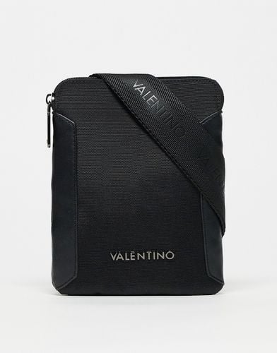 Valentino - Eron - Borsa a tracolla nera con elemento in metallo color canna di fucile - Valentino Bags - Modalova