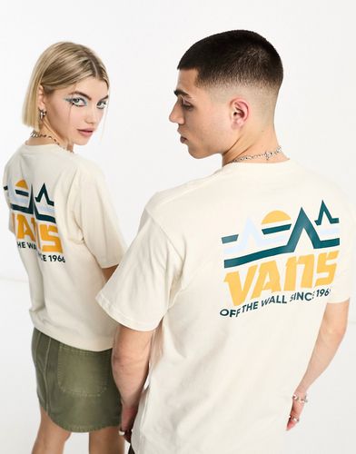 T-shirt unisex sporco con stampa sul retro di montagna - Vans - Modalova