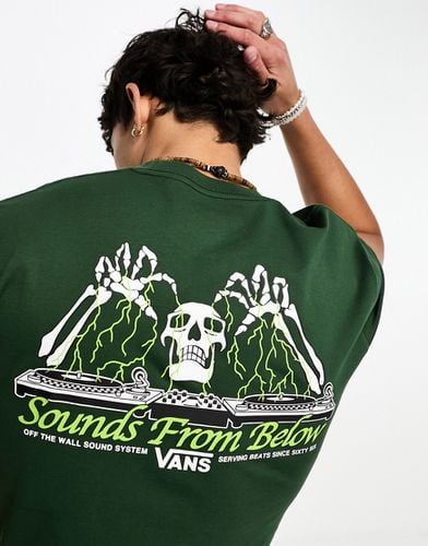 T-shirt con stampa "Sounds From Below" sul retro - Vans - Modalova