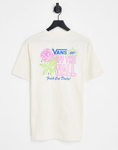 Flower Shoppe II - T-shirt color crema con stampa sulla schiena - Vans - Modalova