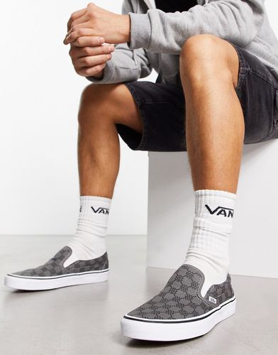 Sneakers senza lacci grigie con monogramma - Vans - Modalova