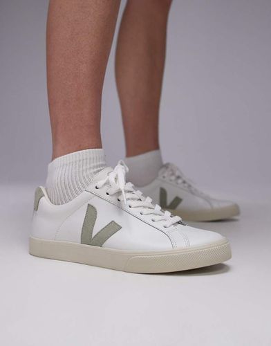 Esplar - Sneakers in pelle extra e argilla con logo - VEJA - Modalova