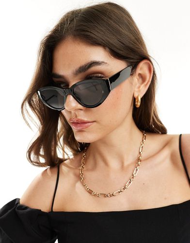 Occhiali da sole cat-eye neri spessi - Vero Moda - Modalova