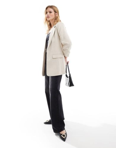 Blazer texturé à manches froncées - Grège - Vero Moda - Modalova