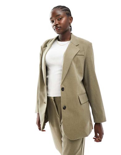 Blazer oversize sartoriale beige in coordinato - Vero Moda - Modalova