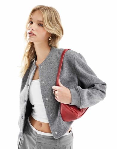 Giacca bomber testurizzata medio mélange - Vero Moda - Modalova