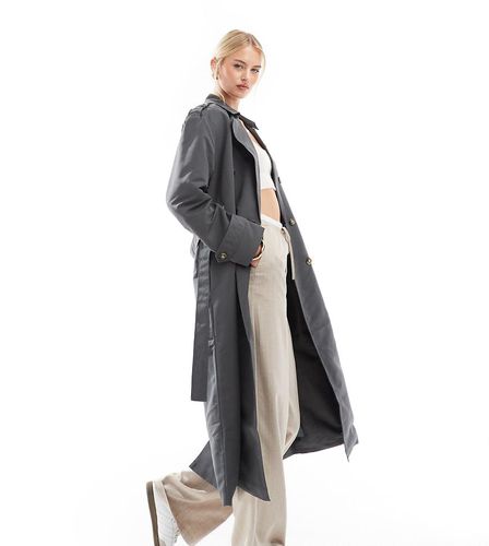 Trench taglio lungo asfalto con cintura - Vero Moda Tall - Modalova