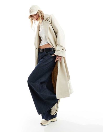 Trench premium color pietra con cintura - Vero Moda - Modalova