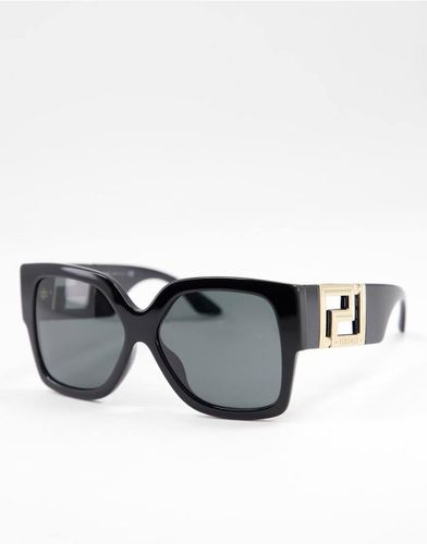 VE4402 - Occhiali da sole squadrati oversize neri - Versace - Modalova