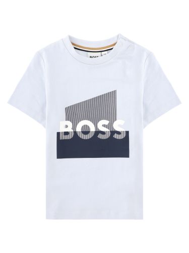 T-shirt da bambino con grafica logo - boss - Modalova
