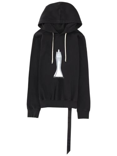 Felpa con cappuccio oversize - rick owens drkshdw - Modalova