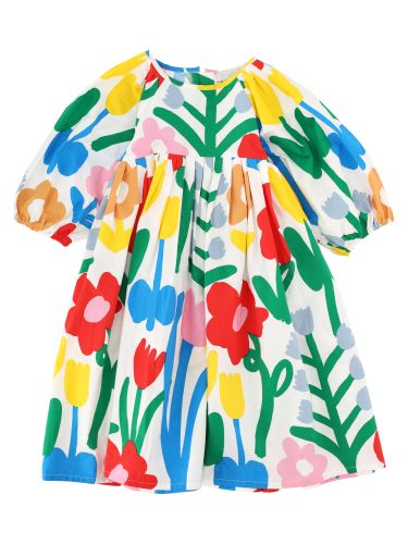 Vestito midi con stampa floreale - stella mccartney - Modalova