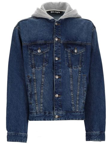 Giacca in denim di cotone - palm angels - Modalova