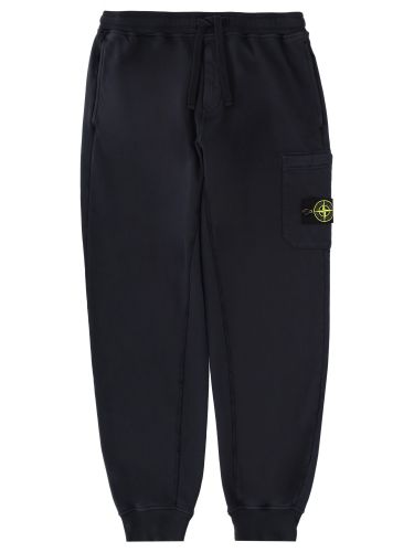 Jogger pants with logo patch - stone island - Modalova