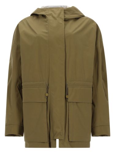Laminar parka corto con cappuccio - laminar - Modalova